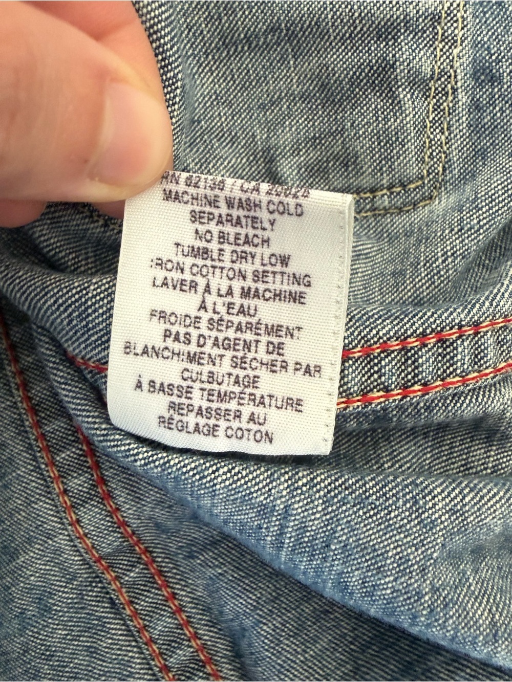 Vintage 00s Guess Denim Jean Jacket Made in USA Small Y2K Streetwear Made in USA - Picture 8 of 13